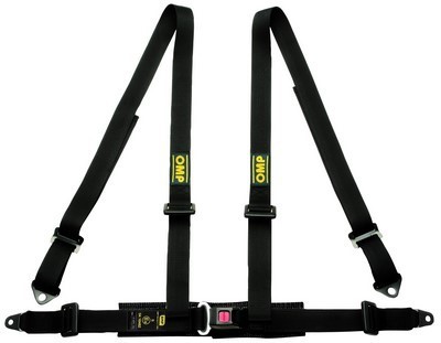4-POINT HARNESS BLACK OMP ROAD 4