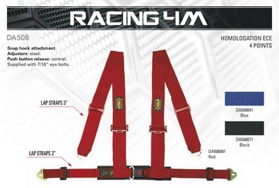 4-POINT HARNESS BLACK OMP ECE